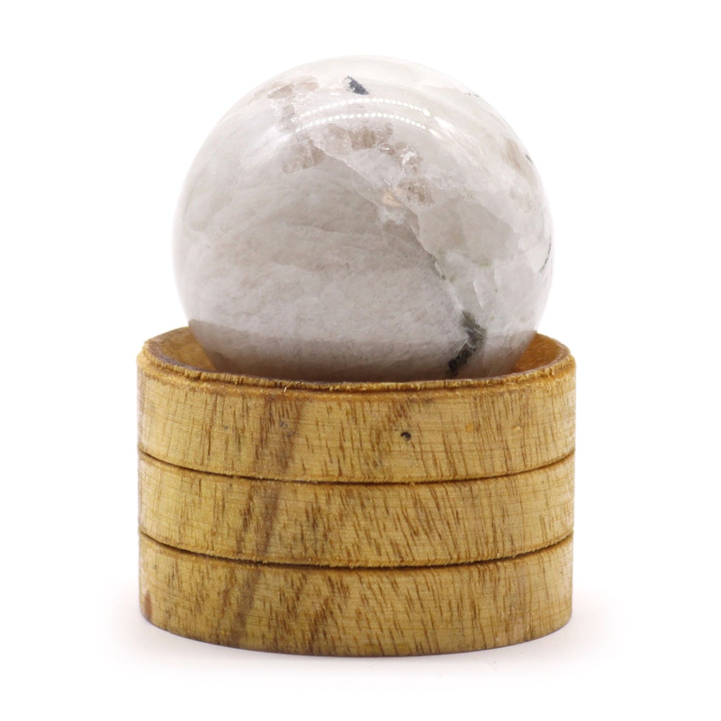 Gemstone Sphere 40mm - Indian Moonstone with Stand