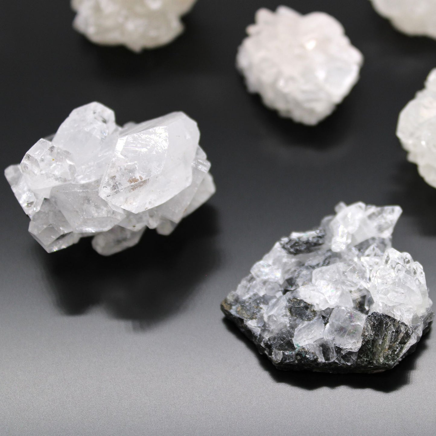 White Apophyllite Clusters 20-30mm