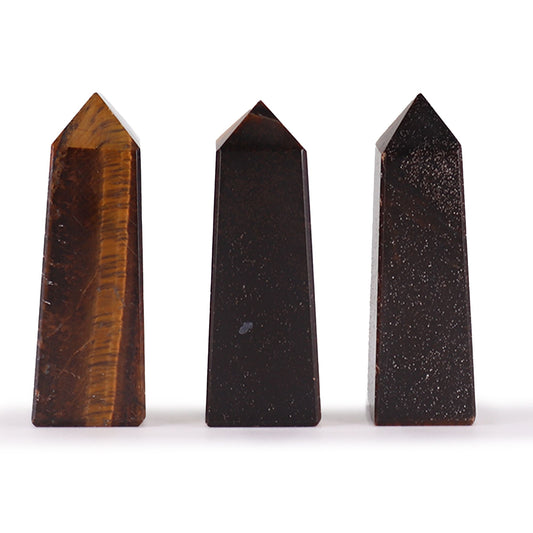 Gemstone Obelisk Points approx 5cm - Tiger Eye