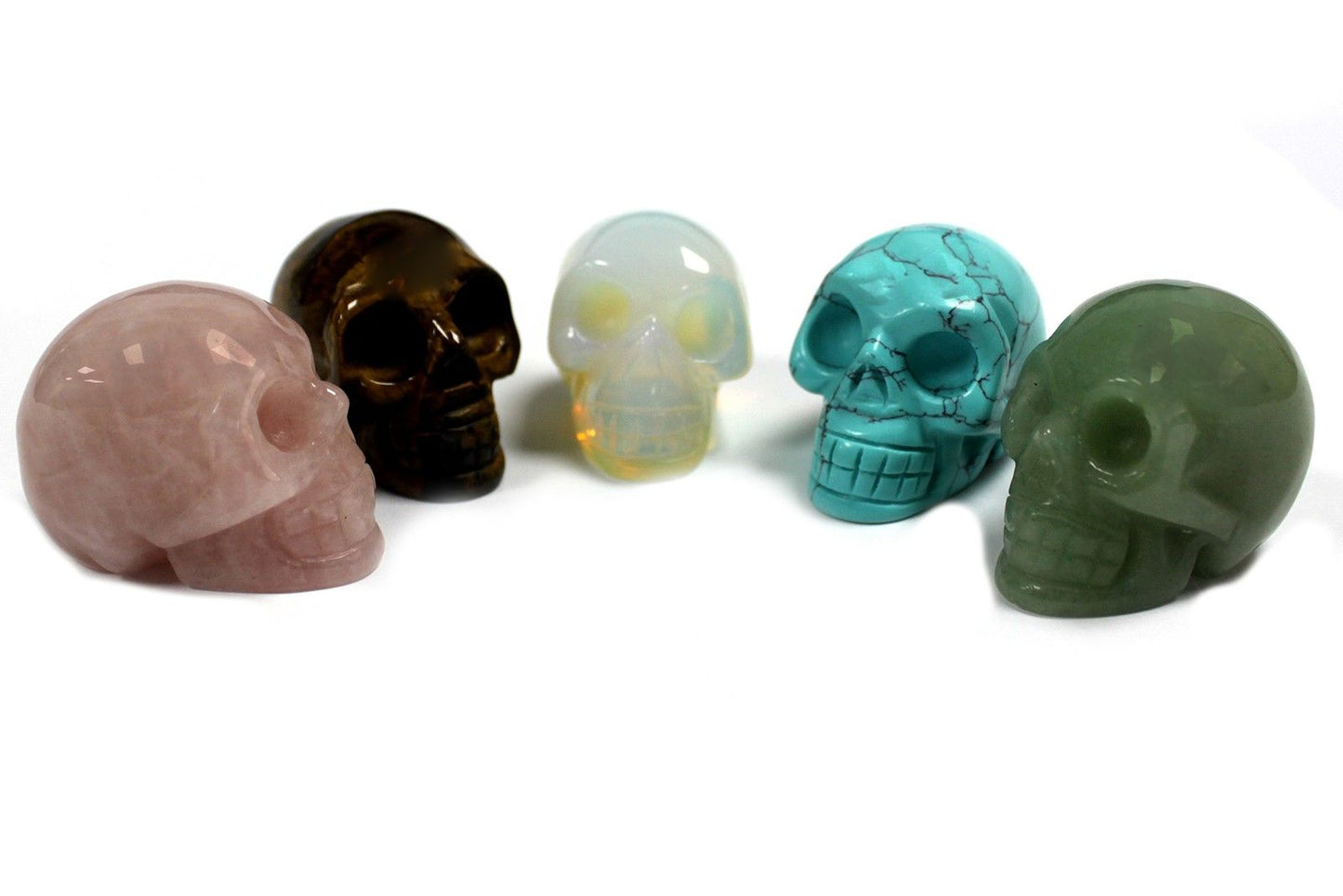 Gemstone Skull - Tiger Eye